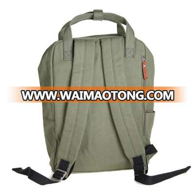 Wholesale Canvas Material and Handle Style Backpack School Bag