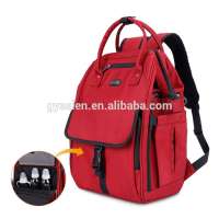 red water resistant baby diaper nappy bag for adult