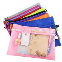 A4 meshs document bag zipper bag for documents