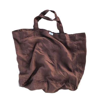 customised Eco friendly sustainable Blank 100% linen Tote shopping Bag with wide handle